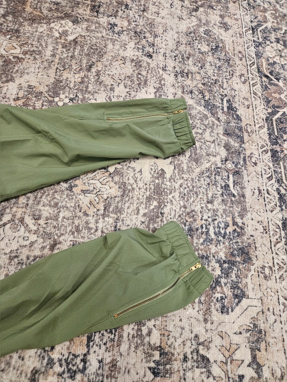 Albion Womens TALL L JUMPSUIT OVERALLS OLIVE GREEN FUN OUTDOOR - Picture 4 of 11